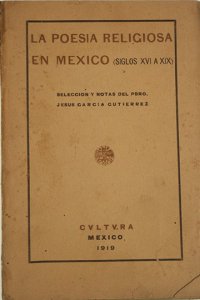 La poesía religiosa en México (siglos XVI a XIX)