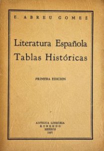 Literatura española, tablas históricas