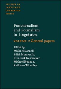 Functionalism and formalism : Volume I: general papers