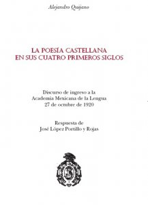 La poesía castellana en sus cuatro primeros siglos