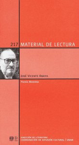 José Vicente Anaya : poesía moderna