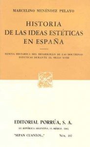Historia de las ideas estéticas en España
