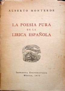 La poesía pura en la lírica española