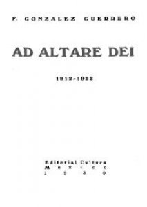 Ad Altare Dei 1912-1922