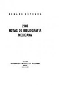 200 notas de bibliografía mexicana