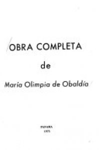 Obra completa de María Olimpia de Obaldía