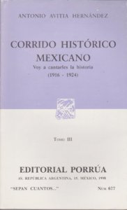 Corrido histórico mexicano : 1916-1924