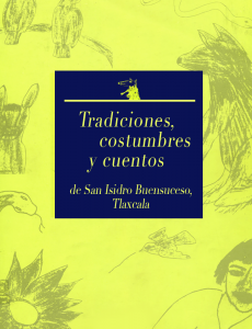 Tradiciones, costumbres y cuentos de San Isidro Buensuceso, Tlaxcala