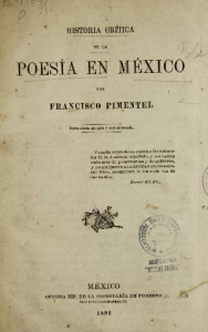 Historia crítica de la poesía en México