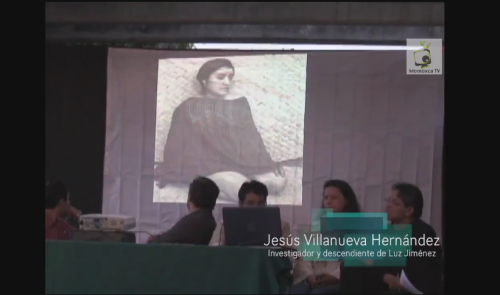 Jesús Villanueva, Homenaje luctuoso de Luz Jiménez en Milpa Alta.