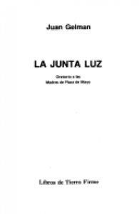 La junta luz : oratorio a las madres de Plaza de Mayo