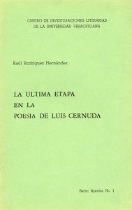 La última etapa en la poesía de Luis Cernuda