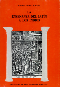 La enseñanza del latín a los indios