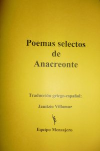 Poemas selectos de Anacreonte