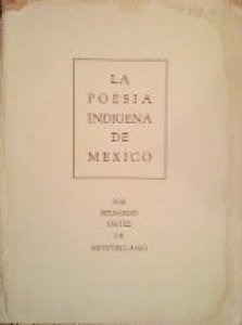 La poesía indígena de México