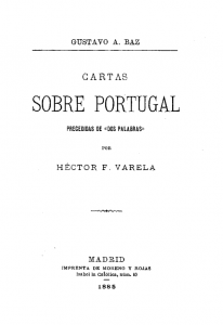 Cartas sobre Portugal : precedidas de “Dos Palabras” por Héctor F. Varela