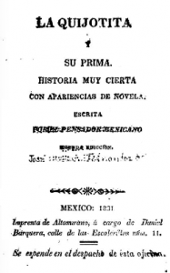 La Quijotita y su prima : historia muy cierta con apariencia de novela