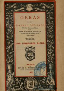 Obras de don Rafael Delgado. Tomo II, Los parientes ricos