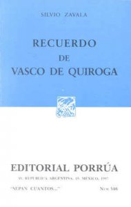 Recuerdo de Vasco de Quiroga