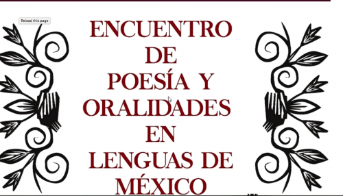 Encuentro de poesía y oralidades en lenguas de México